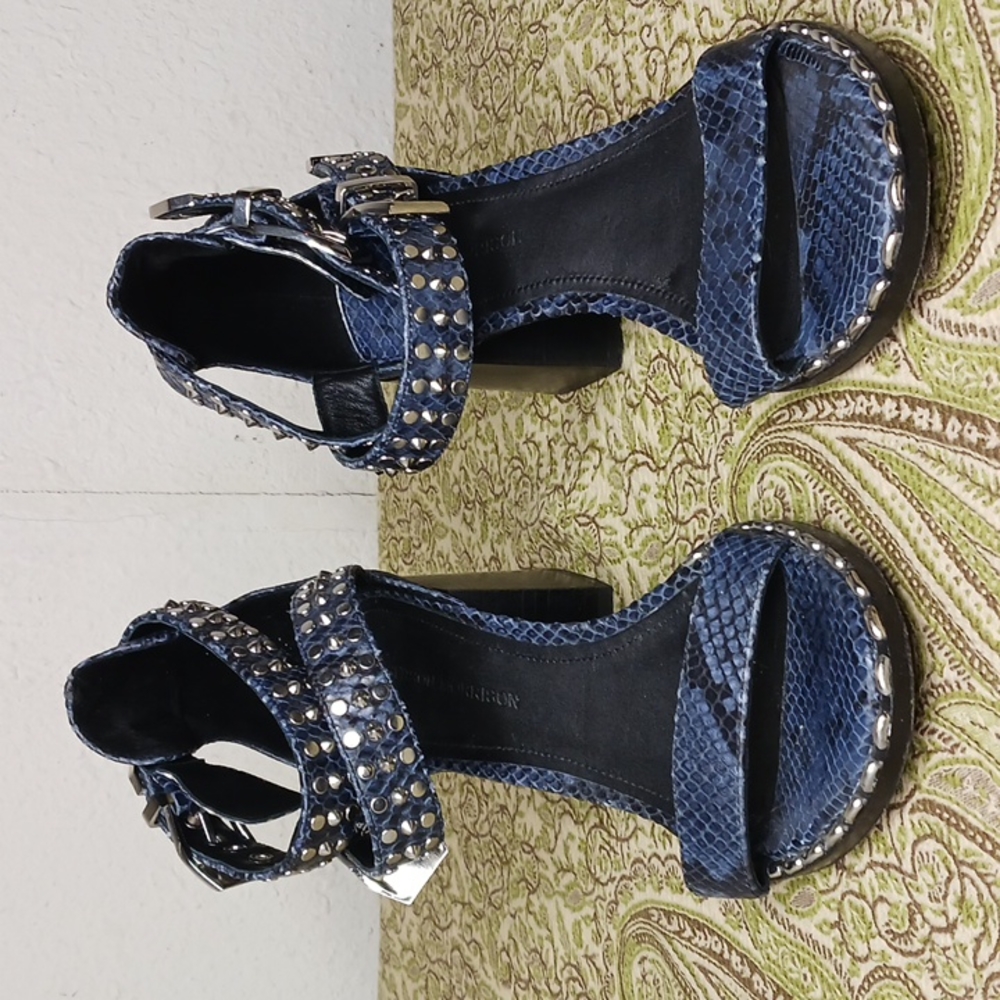 Sigerson Morrison Studded Snake leather Sandals
